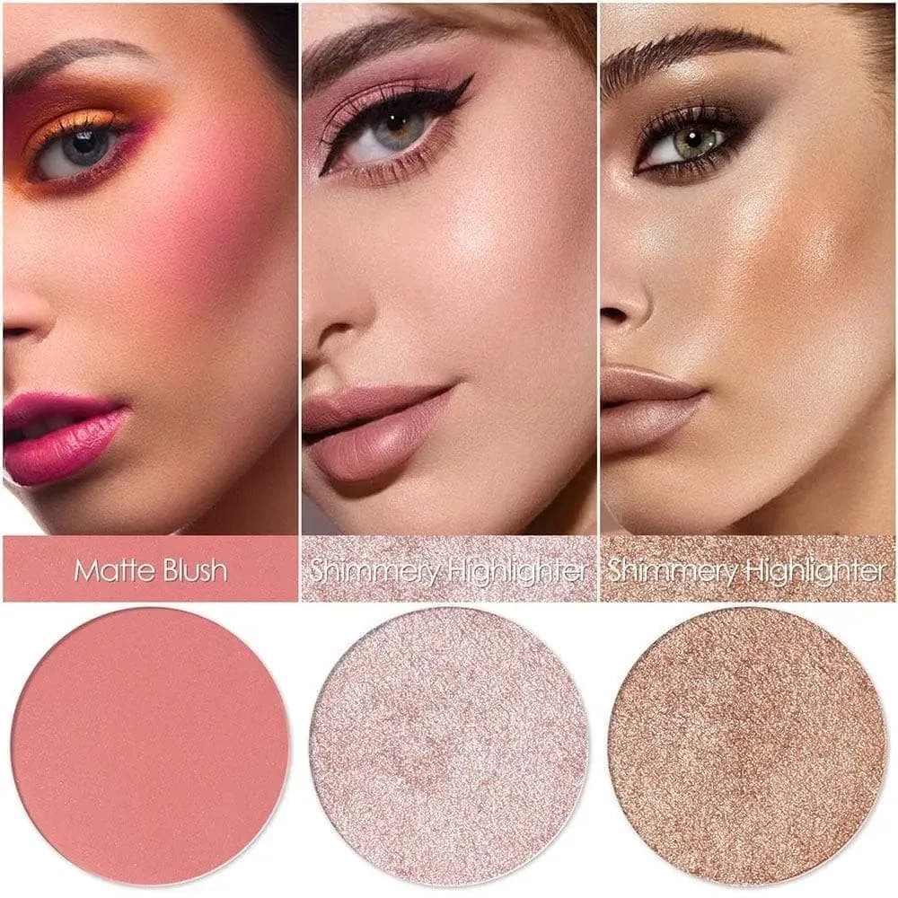 3in1 Blush and Highlighter Palette